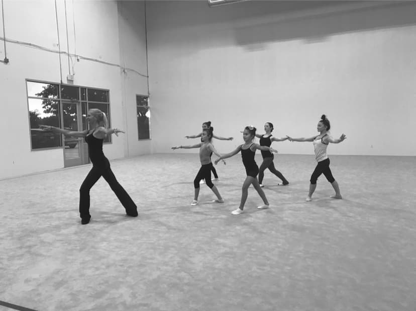 Ballet class in progress