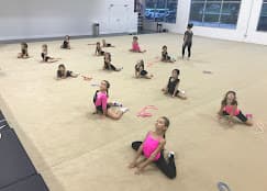 Group floor stretching session