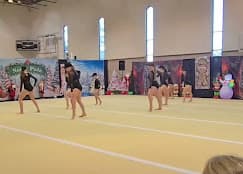 Group routine at winter competition