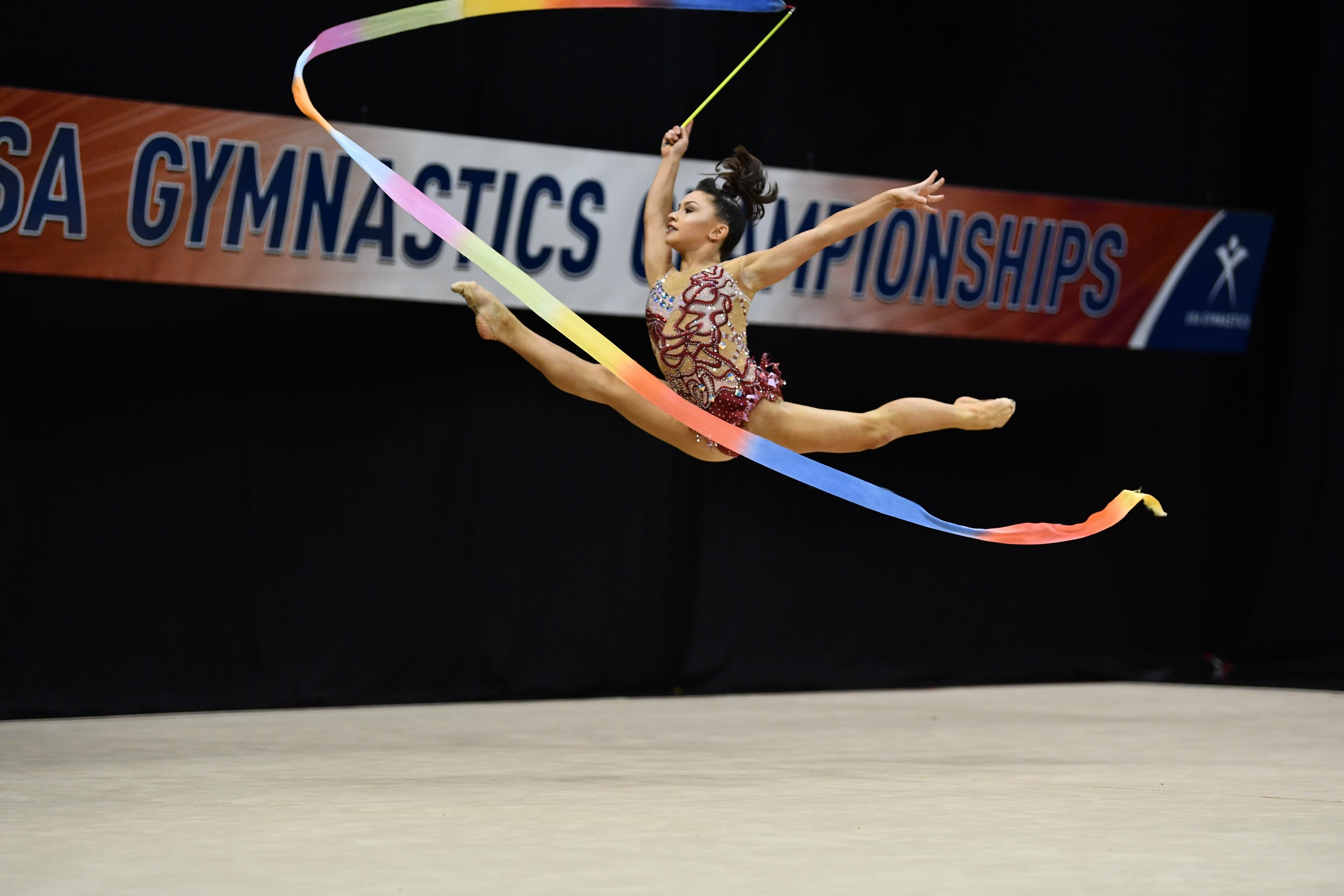 Competitive rhythmic gymnastics team