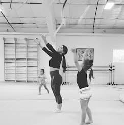 Preschool rhythmic gymnastics class