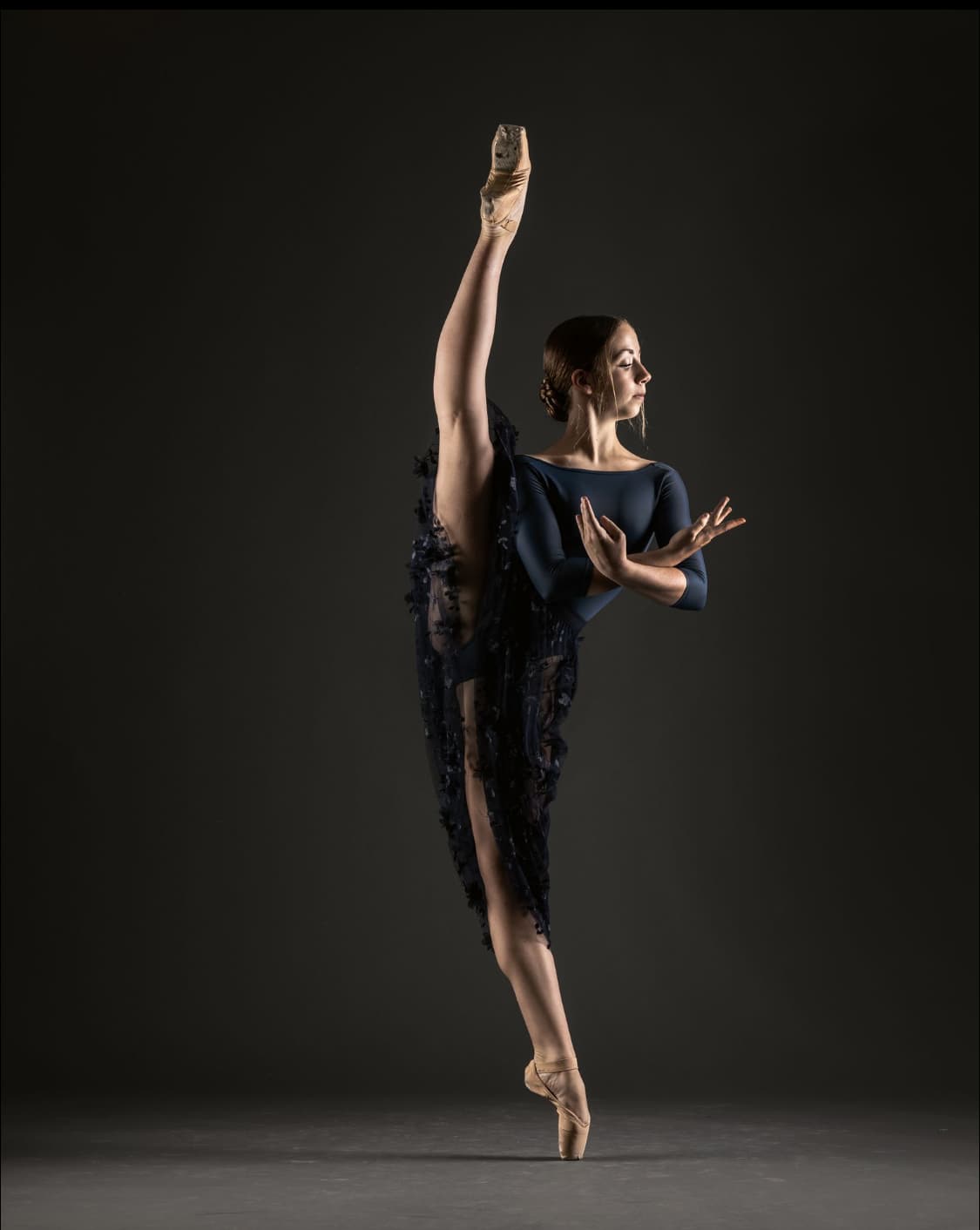 Ballet class for rhythmic gymnasts